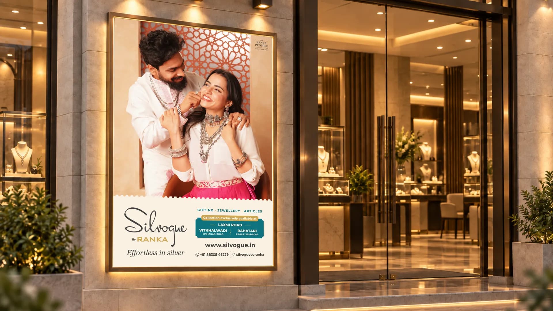 Silvogue by Ranka jewelry storefront campaign